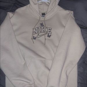 Tan Nike butterfly hoodie